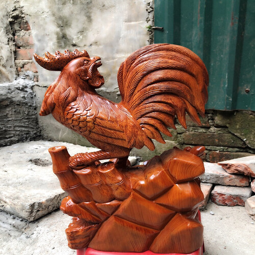 Tượng Điêu Khắc Gia Đình Gà Trống