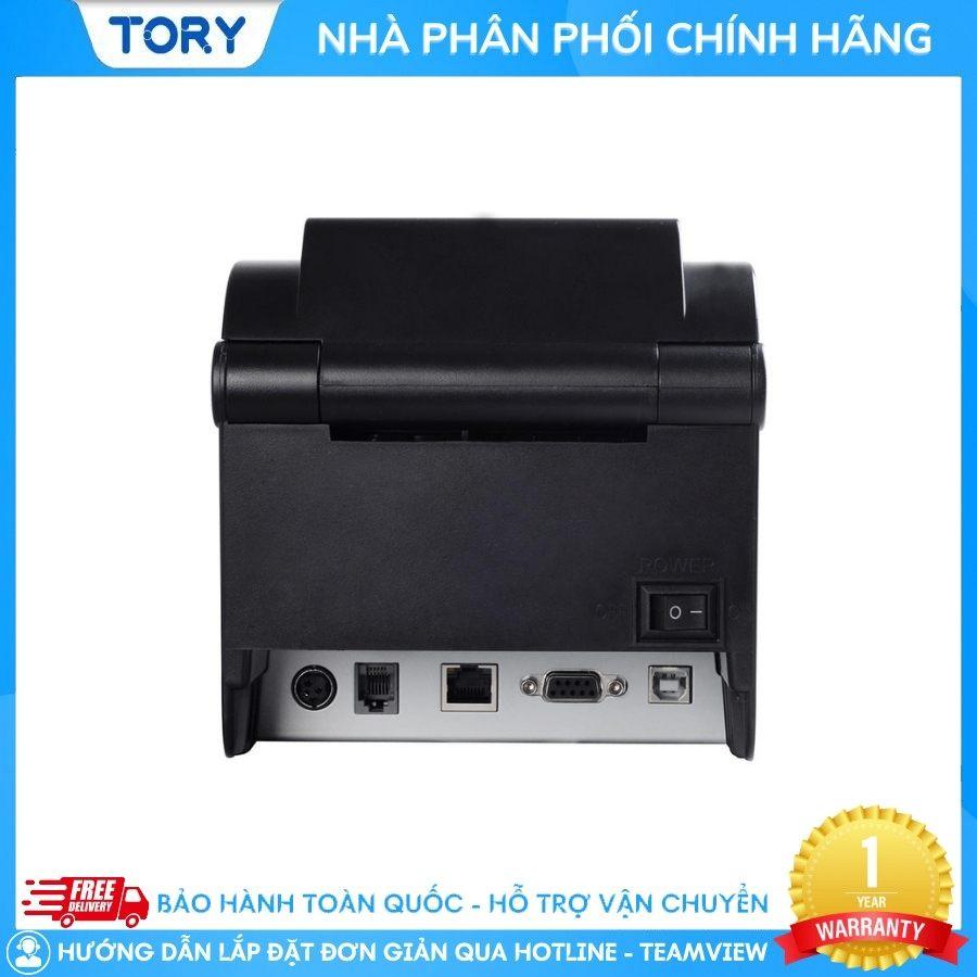 Máy in tem nhãn, mã vạch Xprinter XP-350BM cổng USB + LAN + COM. Máy in đơn hàng, in tem, in vận đơn TMĐT khổ 80mm [HÀNG CHÍNH HÃNG]