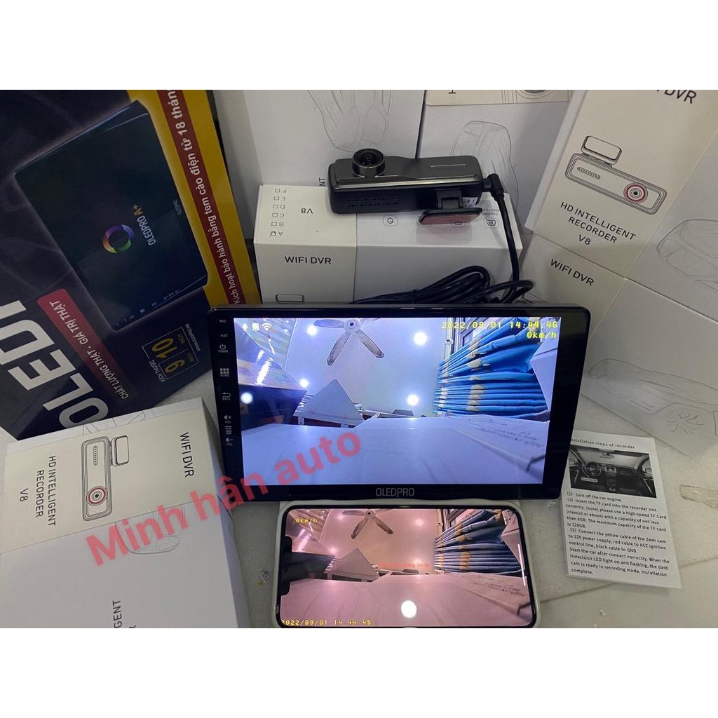 Camera Hành Trình V8 Cho Màn Hình DVD Android Cảnh Báo Va Chạm - Kết Nối WiFi Với Điện Thoại KÈM THẺ NHỚ