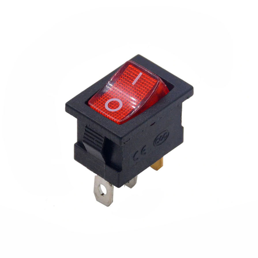 Bộ 10 Công Tắc Bập Bênh KCD1 250VAC-6A Có Đèn