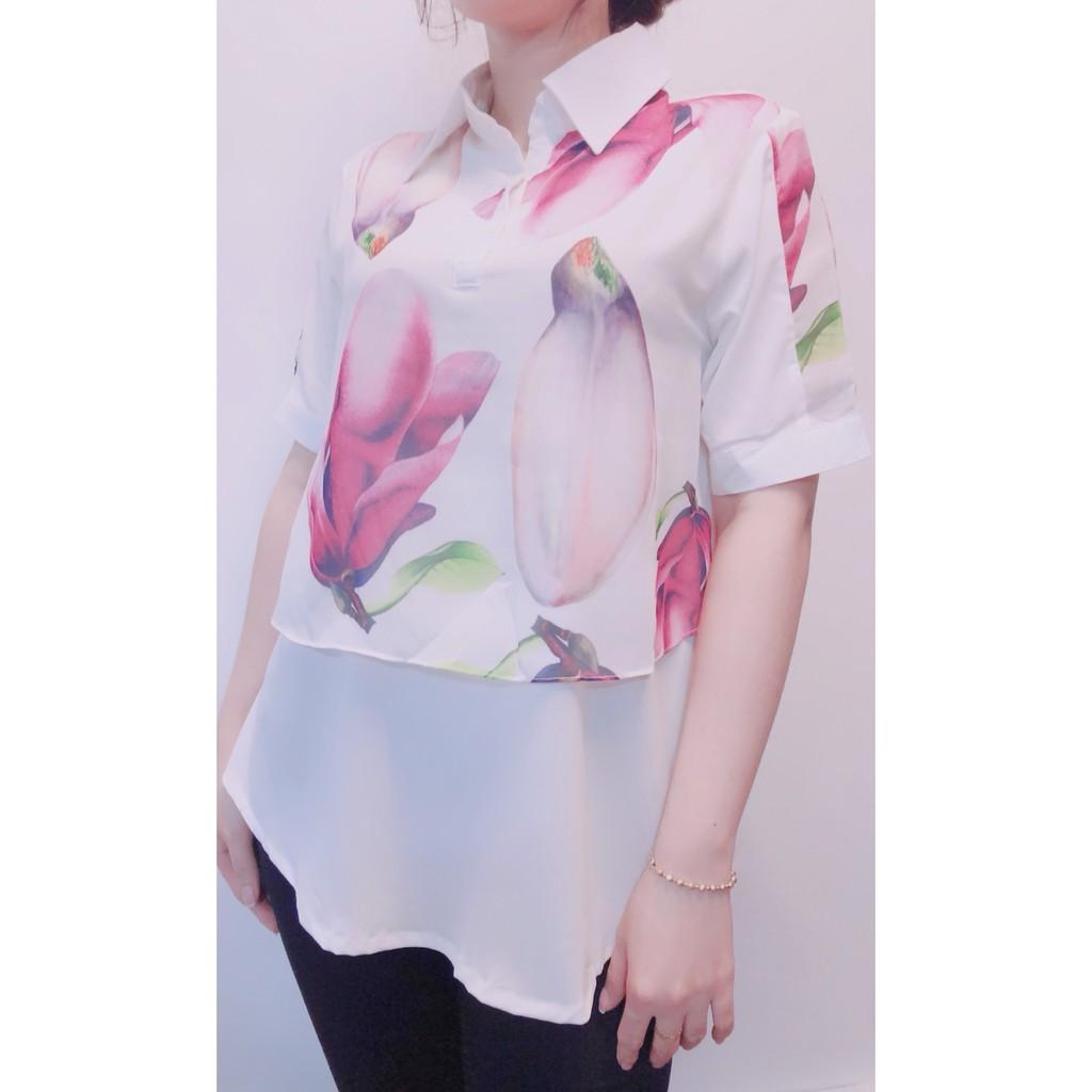 TOP141 ÁO VOAN HOA FORM DÀI