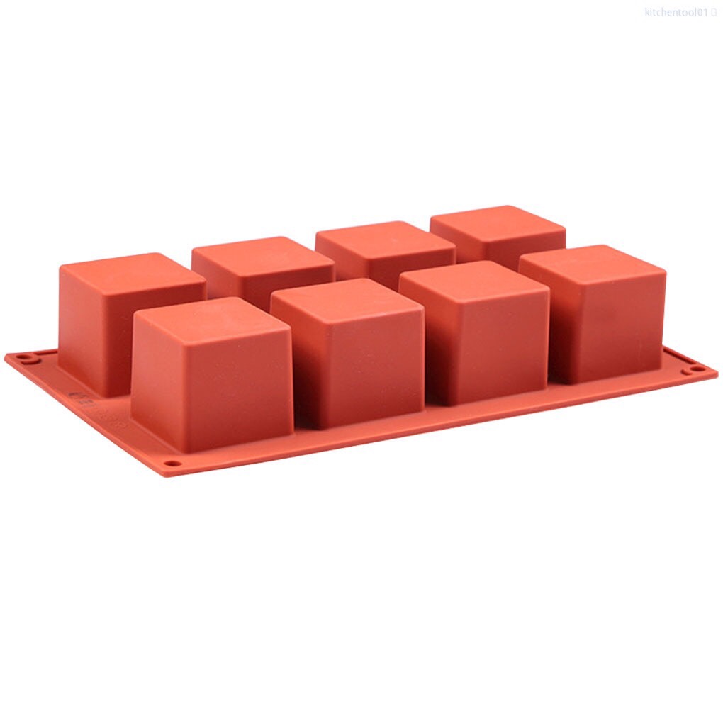 Khuôn silicon 8 khối vuông