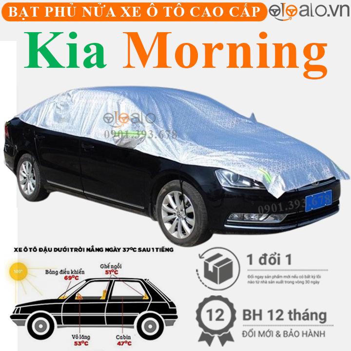 Bạt trùm phủ nửa nóc xe Kia Morning cải dù 3 lớp cao cấp BPNX - OTOALO