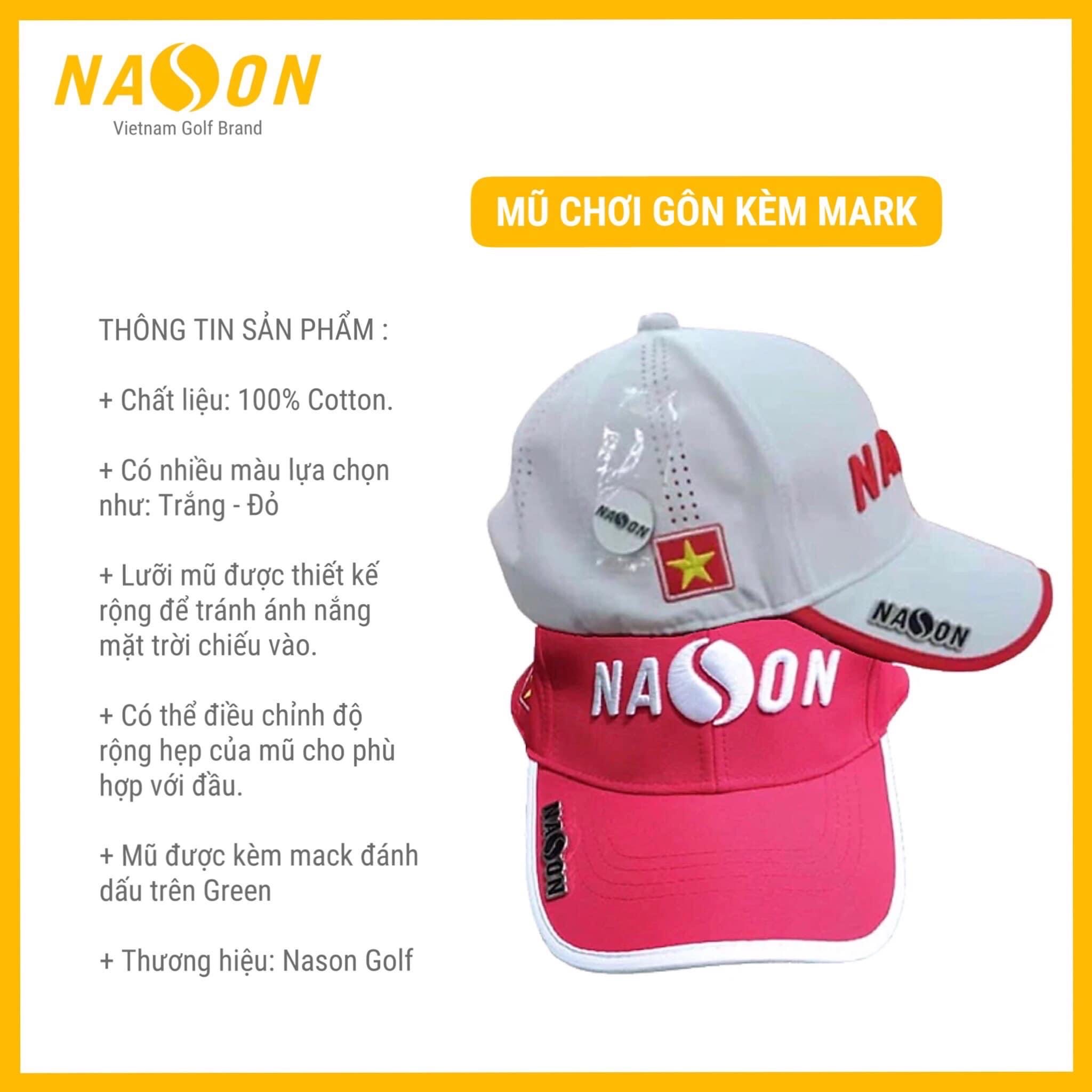 MŨ LƯỠI TRAI GOLF KÈM MARK GREEN | NASON