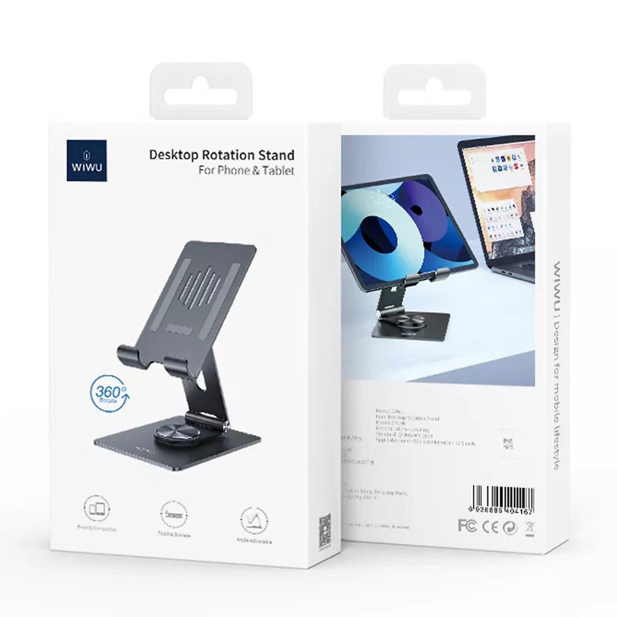 Giá đỡ Wi wu Rotation Stand ZM-013 ( Kim loại , xoay 360º) cho điện thoại và máy tính bảng - Hàng chính hãng
