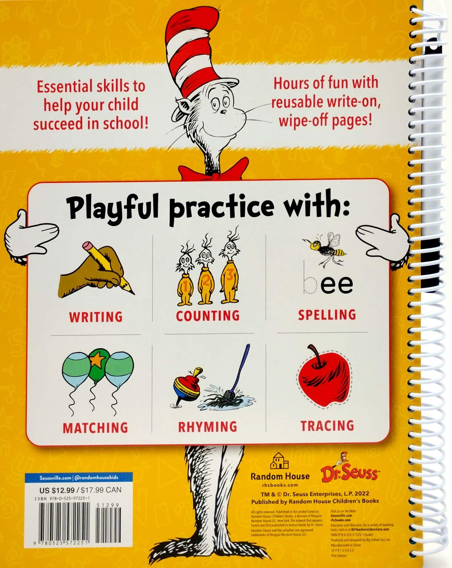 Dr. Seuss Wipe-Clean Workbook: Letters And Numbers: Activity Workbook For Ages 3-5