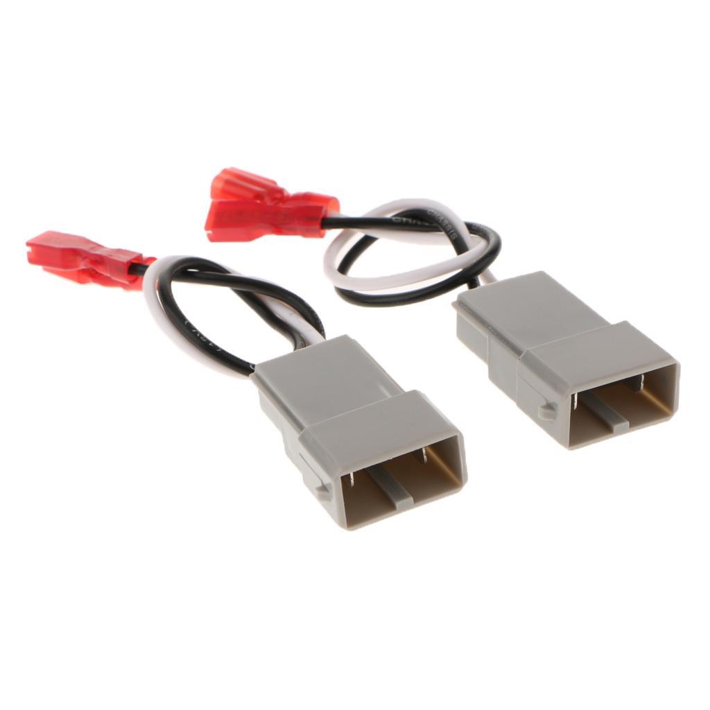2PCS Car Radio Speaker Wire Harness Adapter Connector Plug For Honda Accord