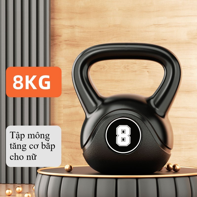 Tạ Bình Vôi, Tạ Ấm, Tạ Quai Xách, Tạ Chuông Dụng Cụ Tập Gym Tập Mông Đùi Gym Thể Dục Tại Nhà