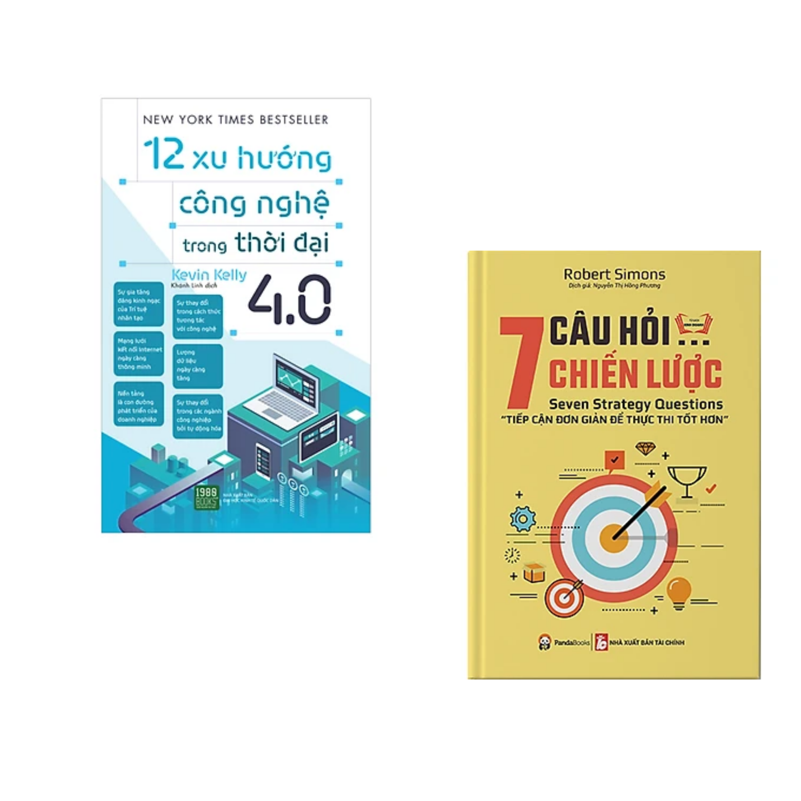 Combo 2cuốn: 12 Xu Hướng Công Nghệ Trong Thời Đại 4.0+ 7 Câu Hỏi Chiến Lược - Tiếp Cận Đơn Giản Để Thực Thi Tốt Hơn/Sách Kĩ Năng Kinh Doanh Hiệu Quả/Tặng Bookmark Happy LIfe