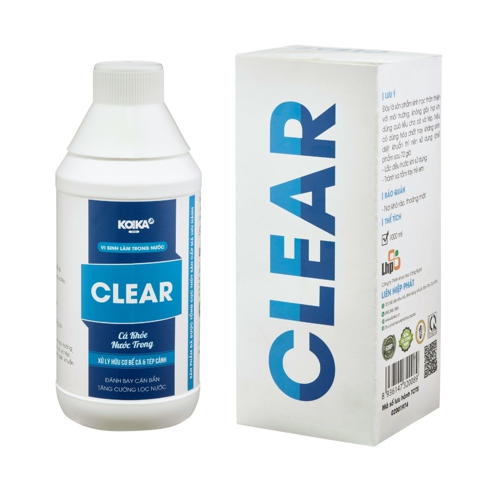 Men vi sinh cho cá Koika Clear 1 Lít