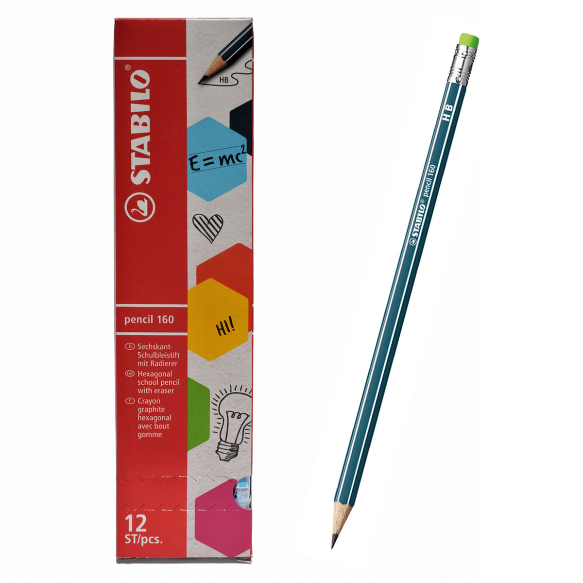 Hộp 12 cây bút chì gỗ STABILO Pencil 160