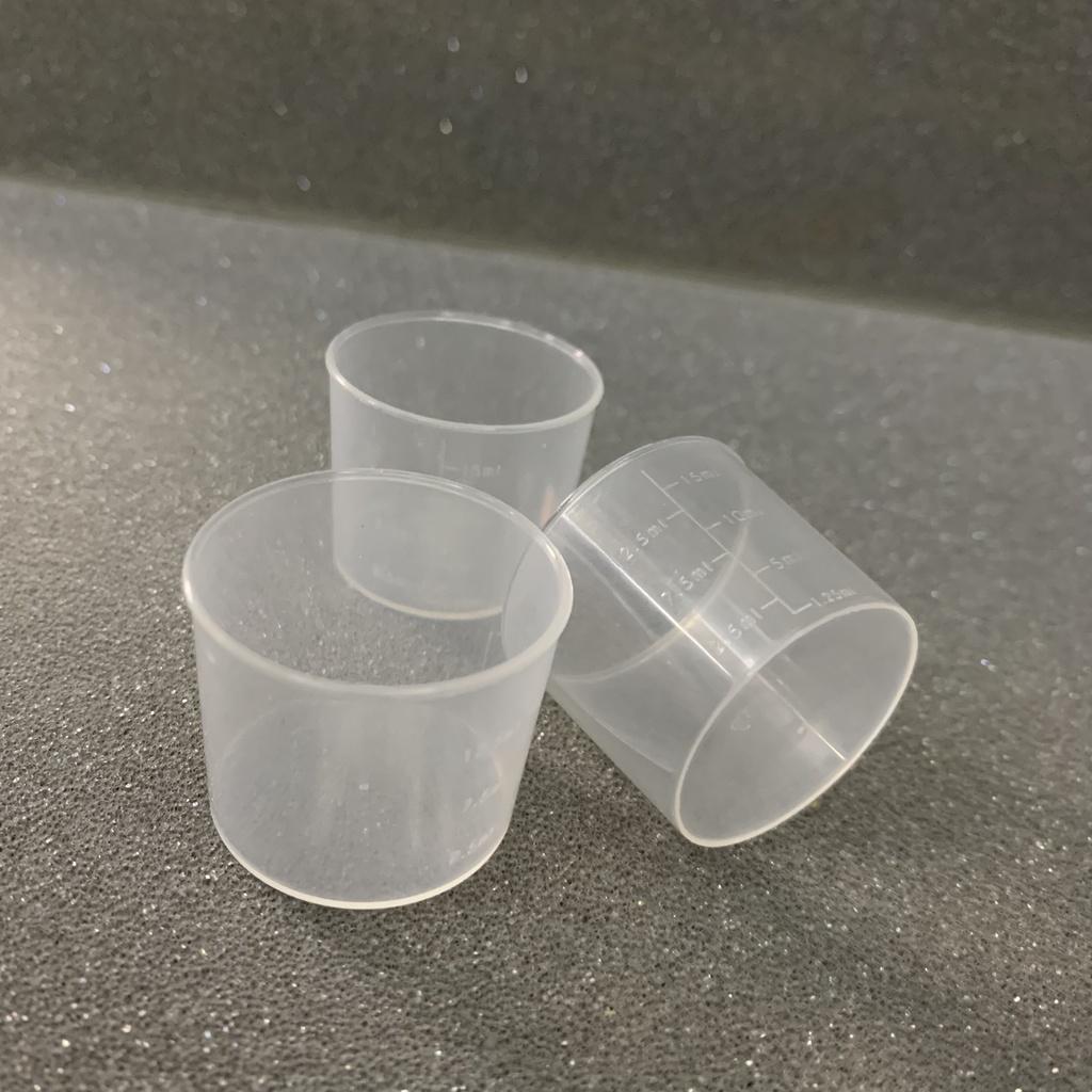 Cốc chia vạch , cốc đong ml nhựa đong nước mực - siro ho 15ml