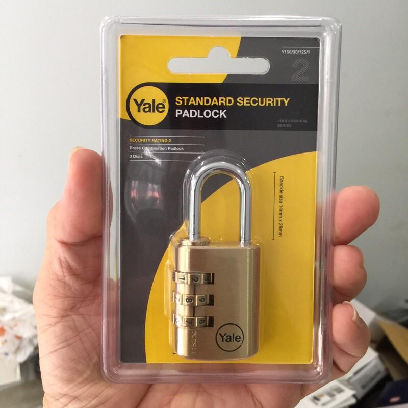 Ổ khóa vali 3 số Yale Y150/30/127/1 rộng 30mm - khóa hành lý - MSOFT