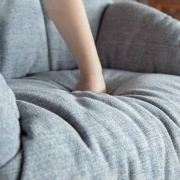 Ghế thư giãn nỉ êm ái cho đọc sách, Ghế sofa đơn chân kim loại hiện đại
