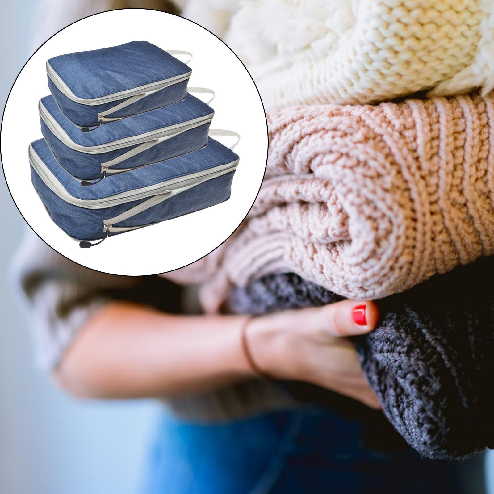 Pouch Suitcase Waterproof Storage Travel Bags Gray