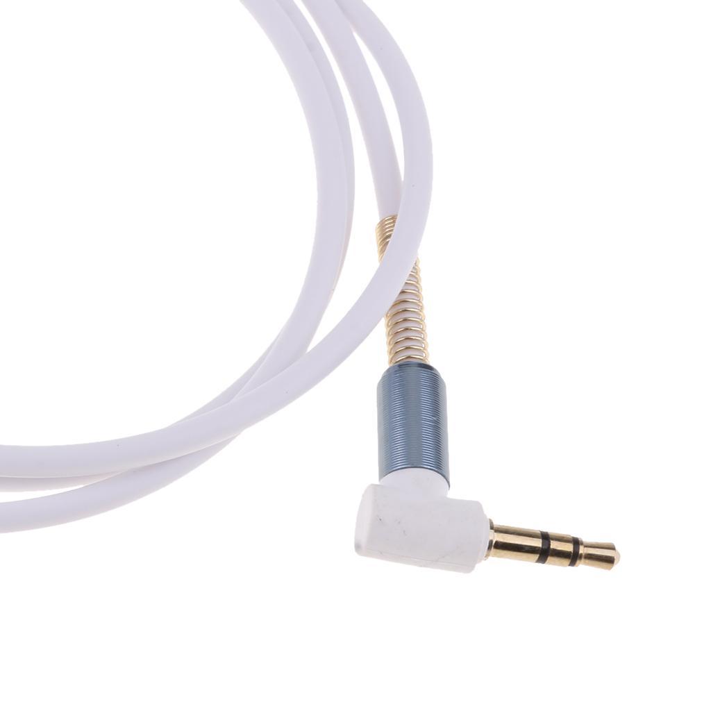 3.5mm Extension Audio Male to Female Aux Headphone Cable white