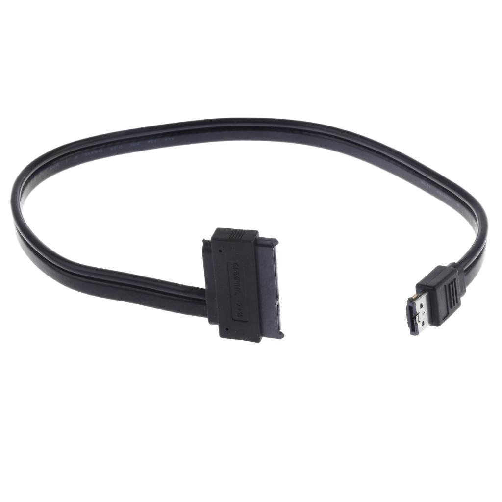 50cm Power Esata to Sata Cable Dual Power USB 12V 5V Combo to 22 Pin For HDD
