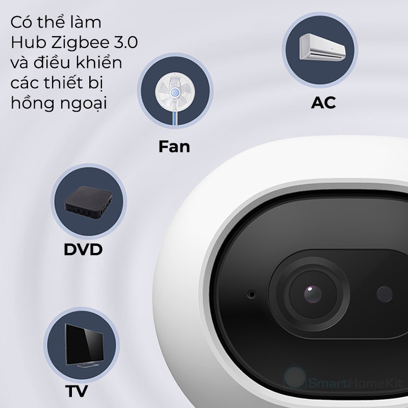 Camera Aqara G3 bản quốc tế, 2K, AI Tracking, hỗ trợ Apple HomeKit, tích hợp Hub Zigbee - Hàng Chính Hãng,