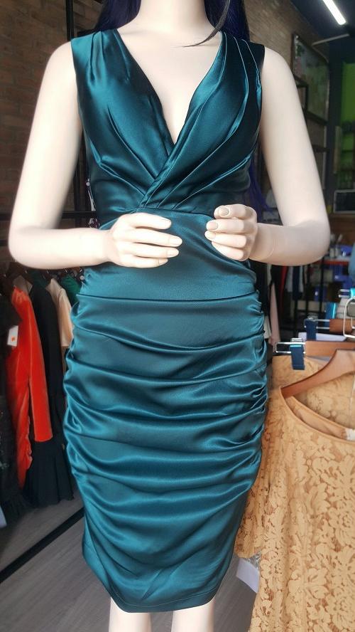 Đầm Ôm Body Màu Xanh Trẻ Trung