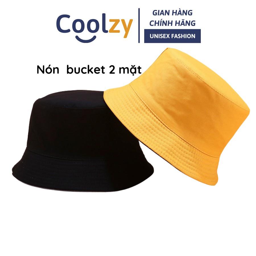 Mũ bucket trơn ️ Nón tai bèo vành tròn trơn 2 mặt Ulzzang form unisex nam nữ - BK02