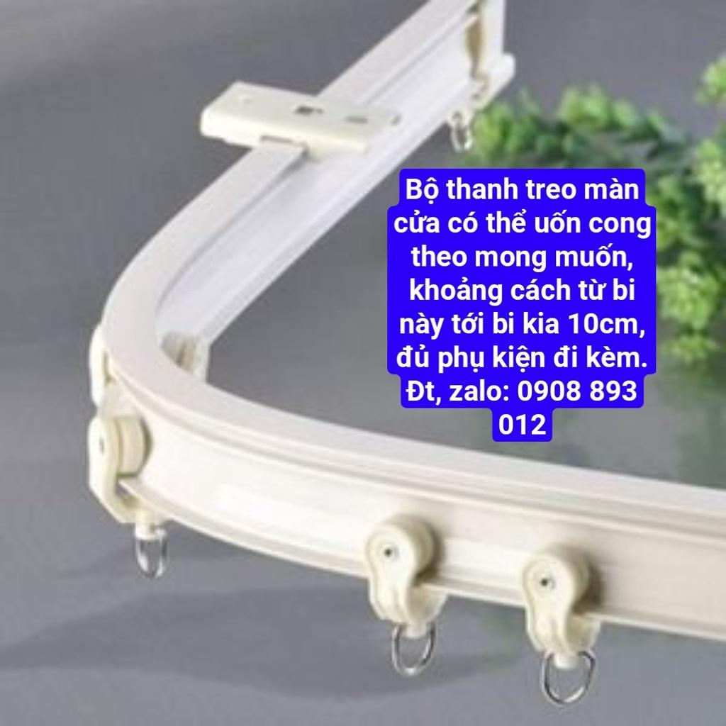 Bộ Thanh Treo Màn Cửa Dài 3m10 Đủ Phụ Kiện Đi Kèm