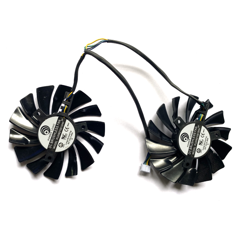 2pcs/lot Original 87mm PLD09210S12HH 4PIN RtX580 P106-100 Mining GPU Fan For MSI RtX 470 480 570 580 ARMOR Graphics Video Card Cooling Fans