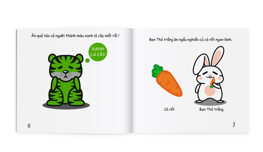 Sách Ehon Màu Sắc - Bữa Tiệc Sắc Màu Của Thú Trắng