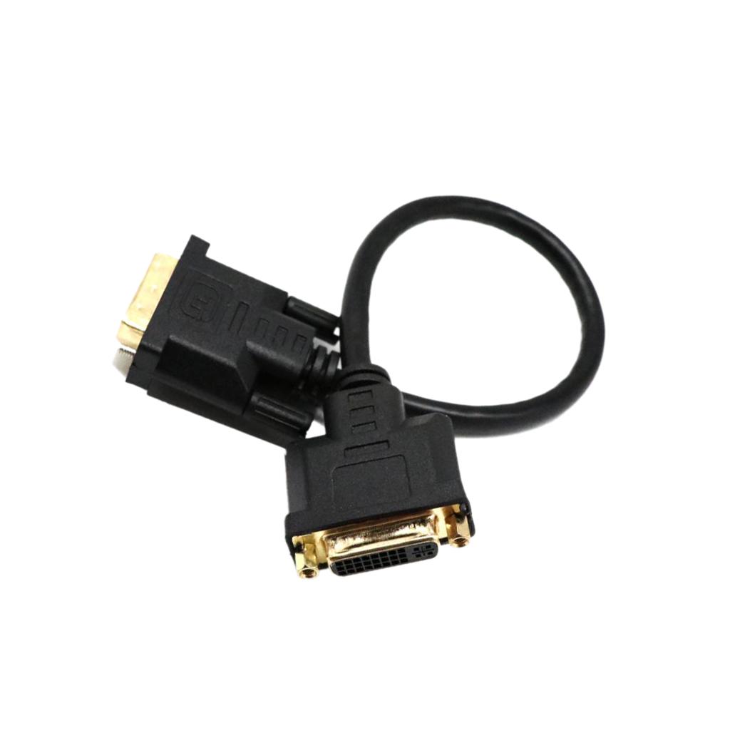 DVI-D Male To DVI-D Female M/F Short Extension Adapter Cable For Monitor HDTV PC
