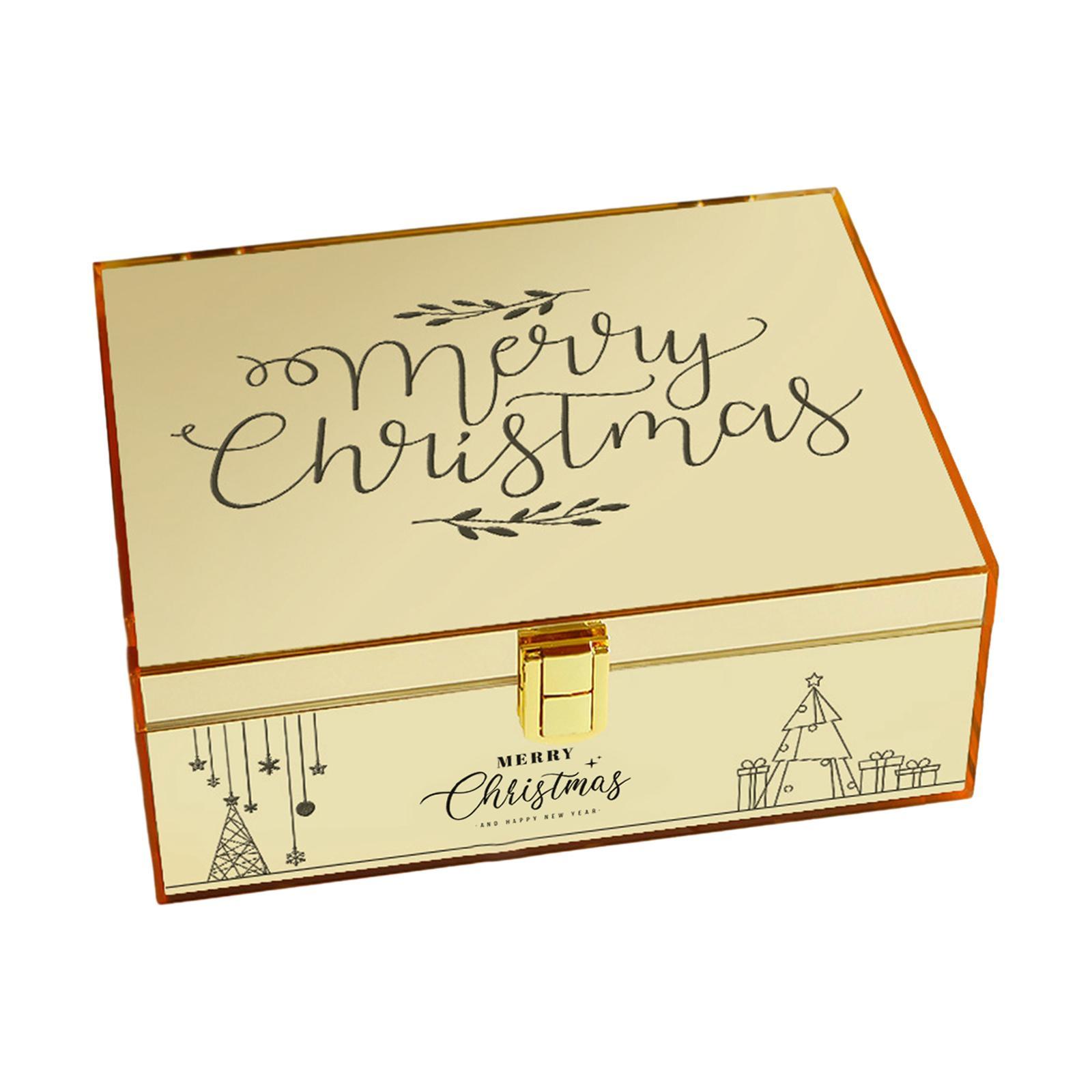 Gift Box with Lid Containers Acrylic Boxes for Birthday Bridesmaid Christmas