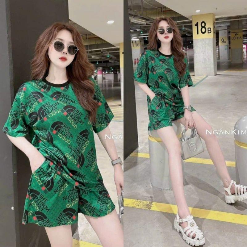 Bộ đùi nữ bigsize in họa tiết 3D mẫu mới đẹp, sét bộ đi chơi mùa hè, bộ đồ mặc nhà chất thun lạnh xịn bao mát