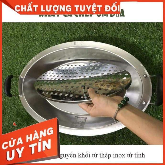 KHAY OM CÁ INOX- khay lẩu cá inox cao cấp