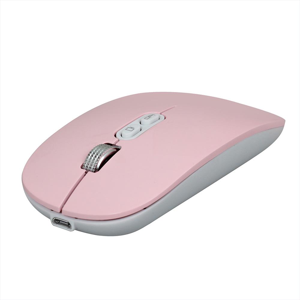 HXSJ M103 Rechargeable Wireless Mouse 2.4G Wireless Mouse Ultra-thin Mute Mouse 3 Adjustable DPI Built-in 500mAh Battery