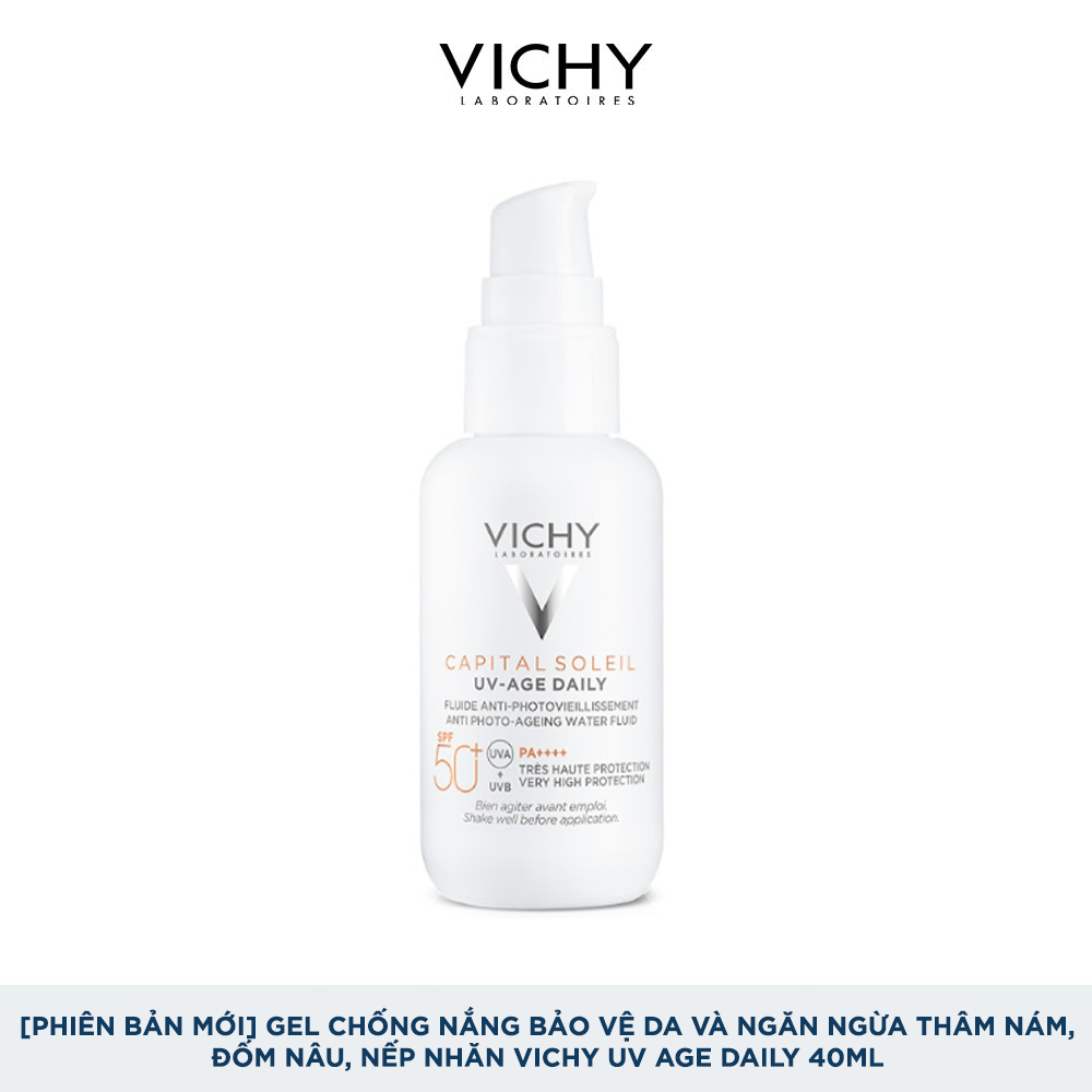 [PHIÊN BẢN MỚI] Gel chống nắng bảo vệ da và ngăn ngừa thâm nám, đốm nâu, nếp nhăn Vichy UV Age daily 40ml