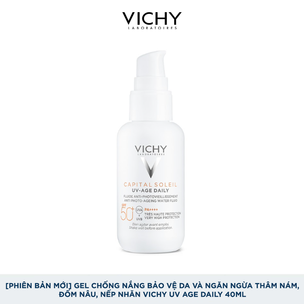 Gel chống nắng bảo vệ da và ngăn ngừa thâm nám, đốm nâu, nếp nhăn Vichy UV Age daily 40ml