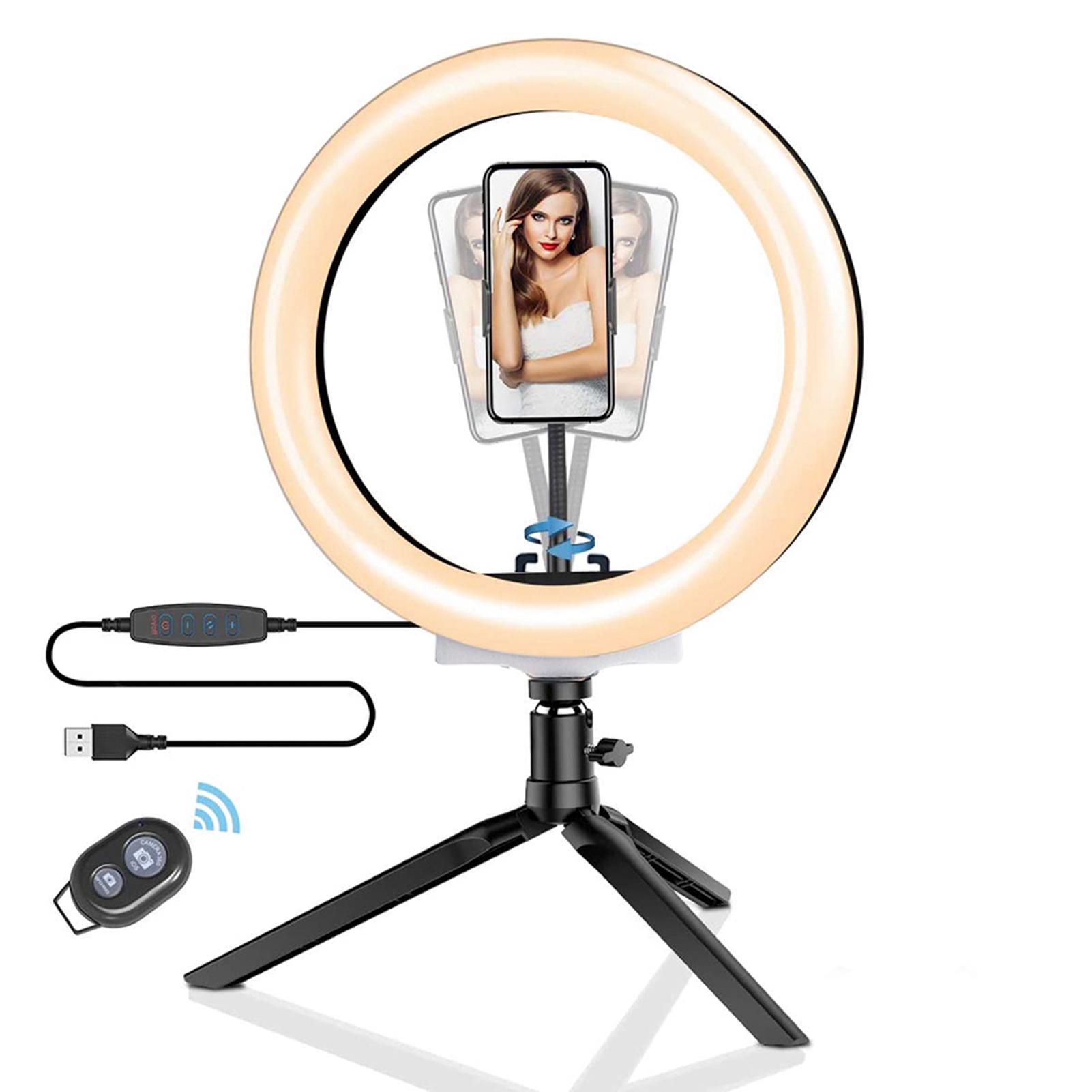 DC5 V 12 W 36 120 LEDs Light Round Selfie Camera Lamp BT Connected Remote Controller/ 10 Levels Adjustable Brightness
