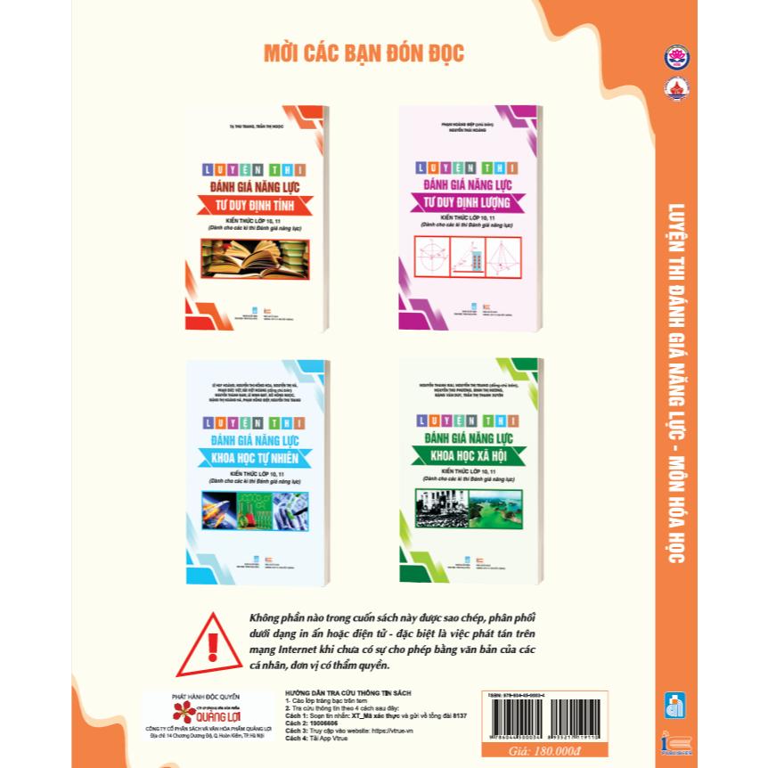 Sách Luyện thi Đánh giá Năng lực Môn Hóa Học ( Phần kiến thức lớp 12 )