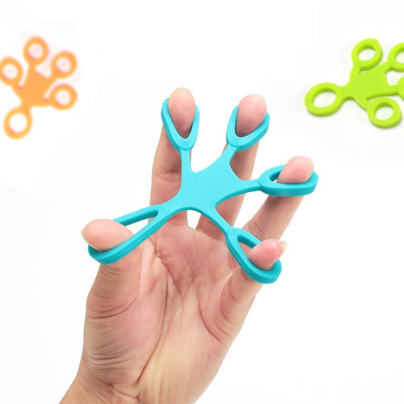 Bàn tay kéo ngón tay Băng tay Người tập thể dục Cao đẳng Đào tạo Kéo vòng tay Mở rộng tay Grip 3 Cấp độ 7 Color: Orange