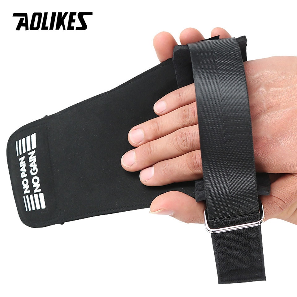 Găng tay tập gym hở mu AOLIKES A-7639 Sport Wrist Bands