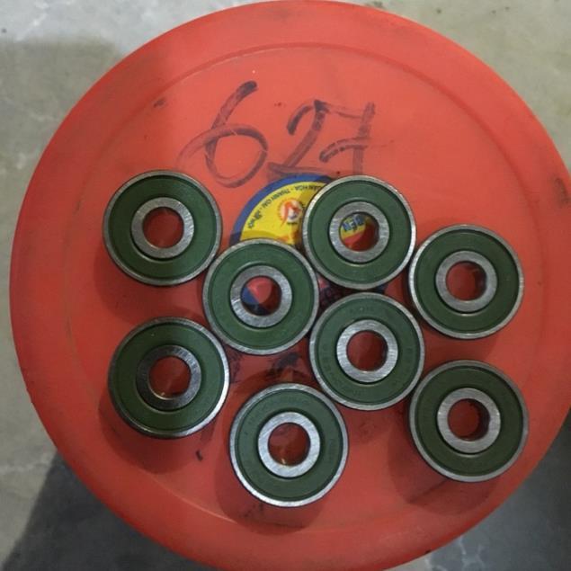 Vòng bi 627 nắp nhựa xanh
