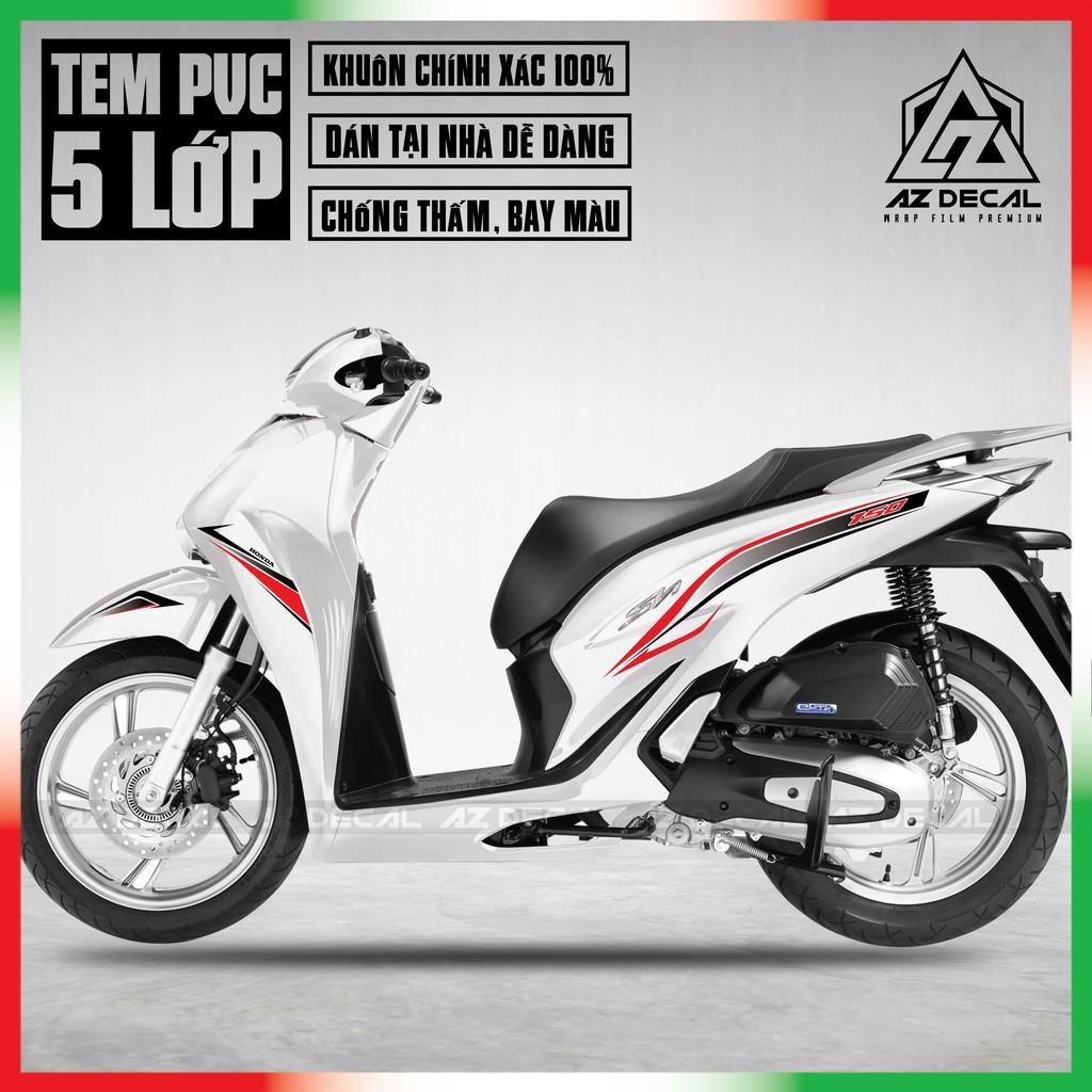 Tem Chỉ Xe SH 2017 - 2021 Đẹp | SH18 | Decal PVC Cao Cấp Chống Bay Màu, Dễ Dán Tại Nhà - 2020 - 2021,Vàng Đen Đỏ