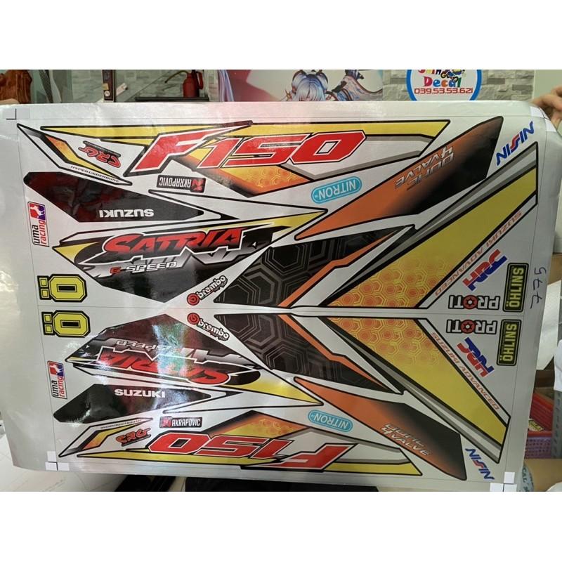 Tem rời dành cho xe satria Fi chất liệu Candy cao cấp
