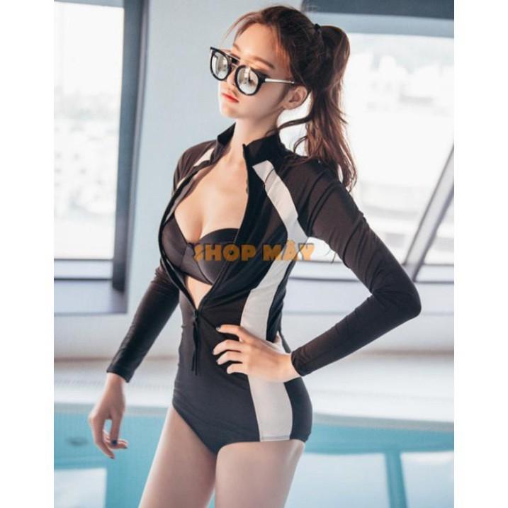 Đồ Tắm Tay Dài Nâng Ngực Gợi Cảm AT060 (bikini đồ bơi) Đồ bơi Tay dài Che Nắng