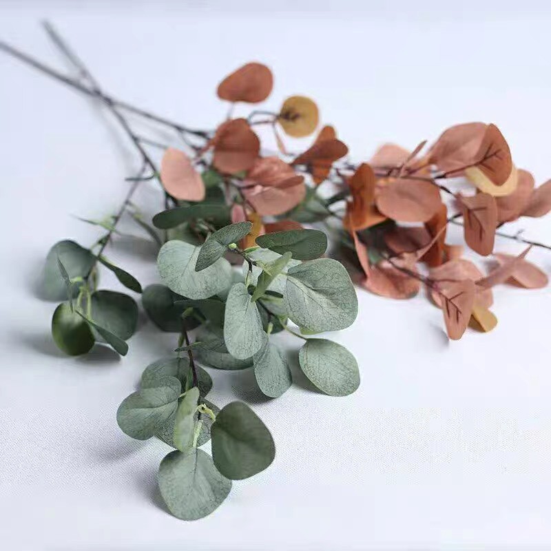 Cành Lá Táo Giả dài 60cm 5 nhánh lá to loại đẹp
