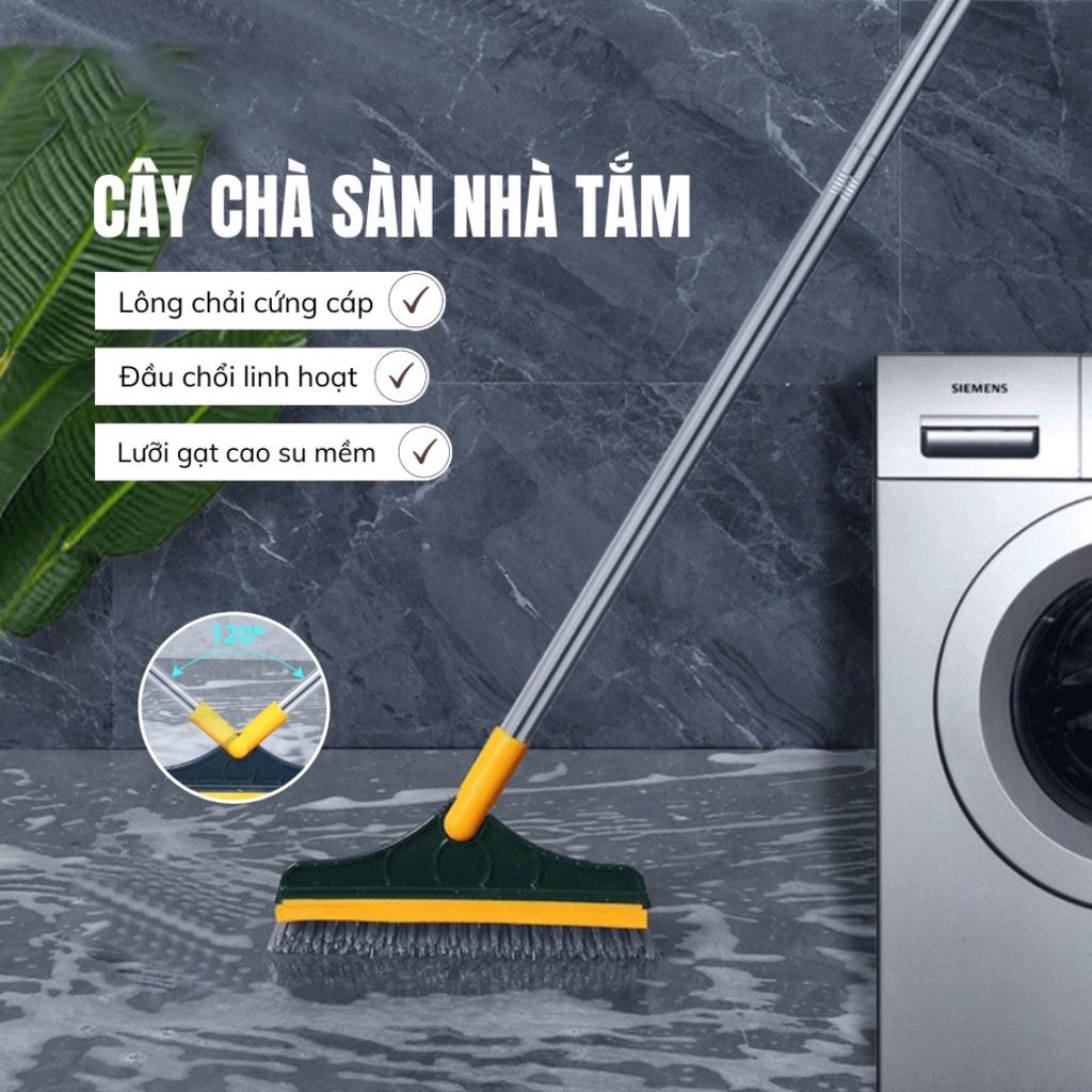 Chổi lau nhà thông minh 5in1 tam giác, chổi quét trần nhà,chổi chà sàn,lau kính thông minh xoay 360 độ chất liệu cao cấp