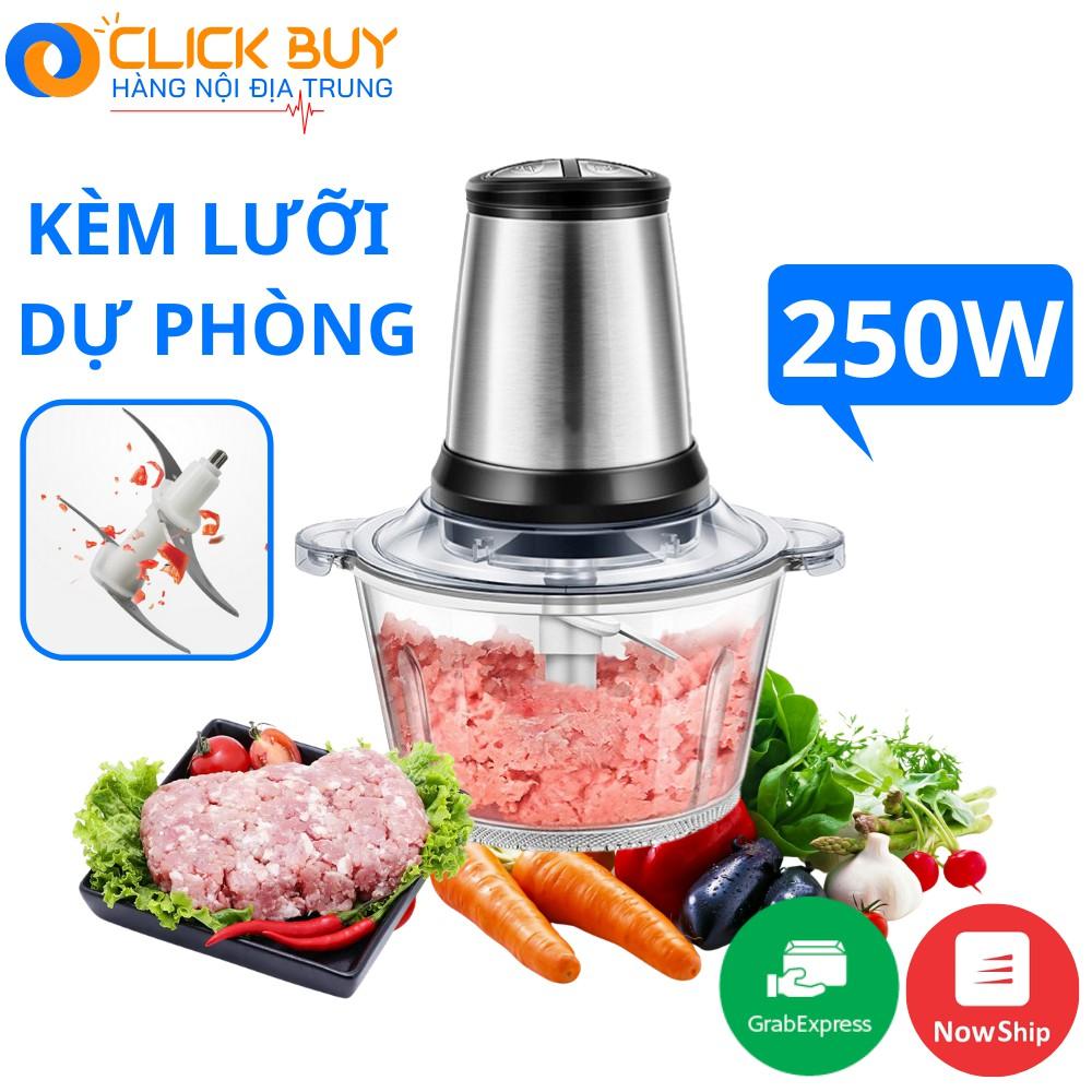 Máy Xay Thịt Và Thực Phẩm Đa Năng Cối Trong Suốt Công Suất 200W 2L - BẢO HÀNH 1 NĂM