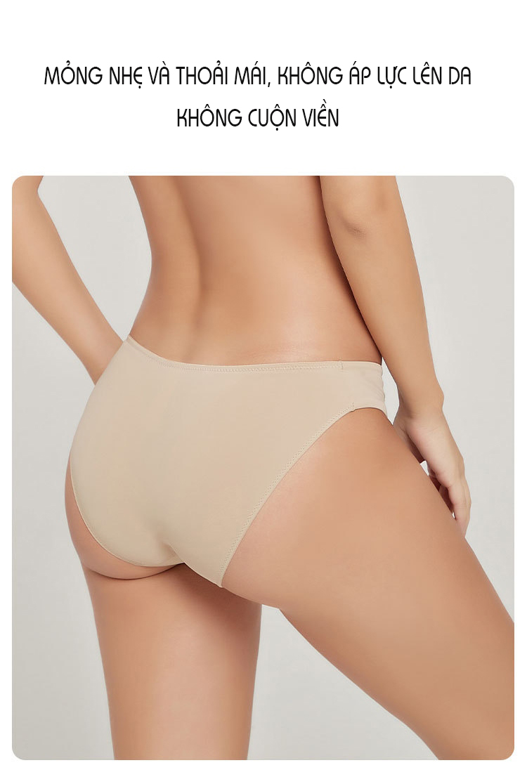 Quần Lót Nữ Cạp Vừa Kiểu Dáng Basic Chất Lượng Cao Cấp P160