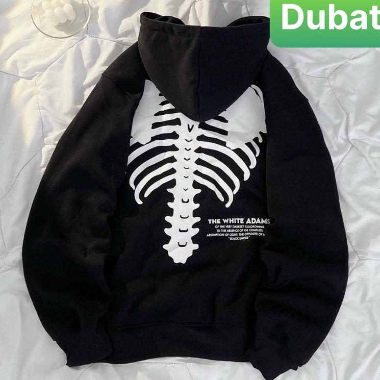 ÁO NỈ, ÁO KHOÁC HOODIE XƯƠNG NGƯỜI SIÊU NGẦU NAM NỮ PHONG CÁCH CAO CẤP MỚI - DUBATI FASHION