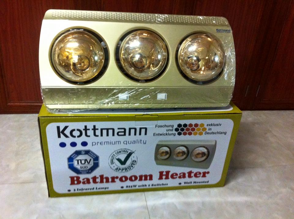 Đèn nhà tắm 825W sưởi ấm phòng tắm 2 bóng 3 bóng