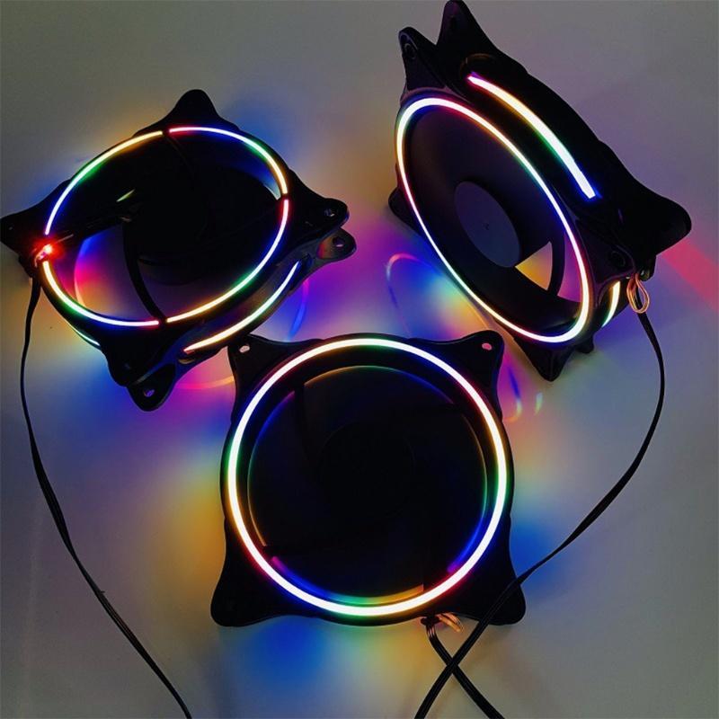 Quạt Tản Nhiệt Cpu Rgb Led 120mm Phiên Bản Cao Airflow 3 Diaphragm Ốp