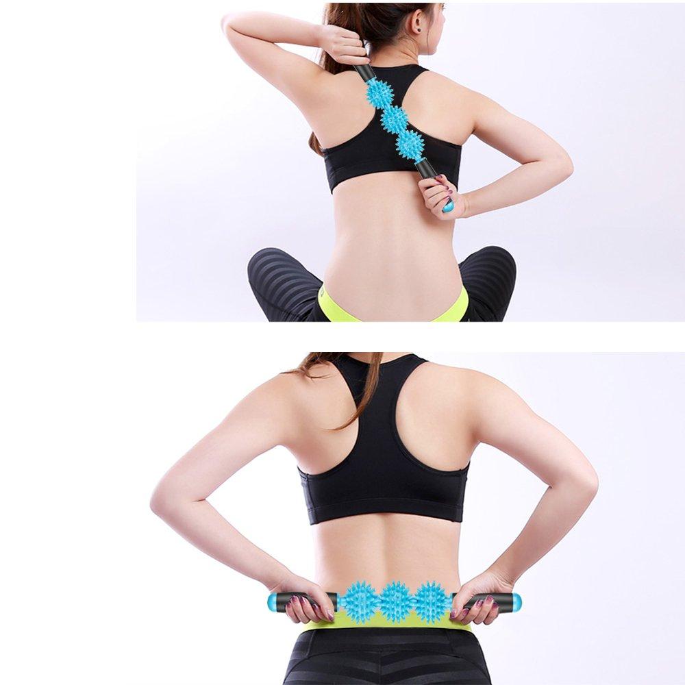 Log Ball Massage Scooter - Tab Massage - Thiết bị massage cơ bắp để khắc phục vết loét cơ, đau cơ, chuột rút, vấn đề về lưng, đau ở lưng, bắp chân, chân và điểm kích hoạt